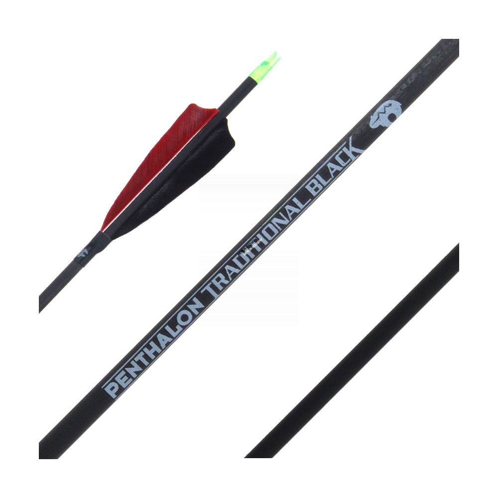 Bearpaw Traditional Black Arrows Merlin Archery