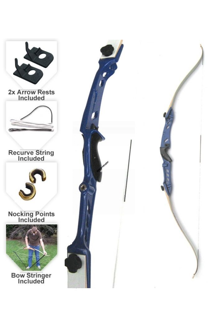 68” RH Core Jet Recurve Adult Bow Package Brand New Free Delivery 28lb Draw 