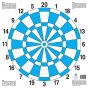 Maple Leaf Dartboard Target Faces