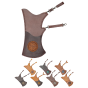 Okcubaba Traditional Deluxe Rear Facing Leather Quiver