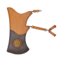 Okcubaba Traditional Deluxe Rear Facing Leather Quiver