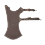 Okcubaba Traditional Rear Facing Leather Quiver