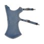 Okcubaba Traditional Rear Facing Leather Quiver
