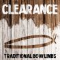 Clearance - Traditional Bow Limbs