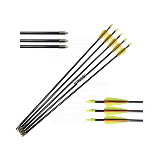 NIK'A Fibreglass Arrows - 5pk