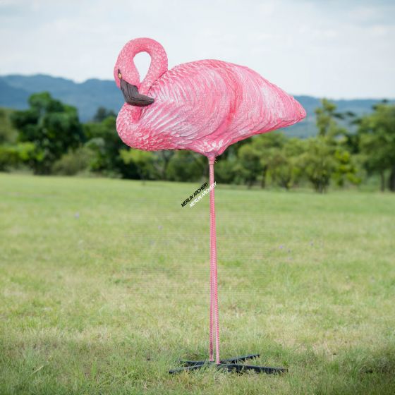 Wildcrete 3D Target - Flamingo Sleeping