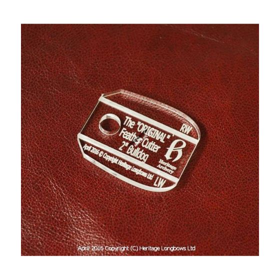 Heritage Feather Cutting Template - Bulldog
