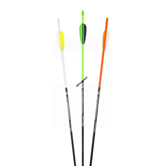 Bearpaw Bandit Flash Carbon Arrows - Ready To Use