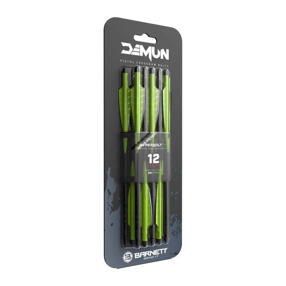 Barnett Demun Hyperbolt Aluminium Pistol Crossbow Bolts - 2 Fletch