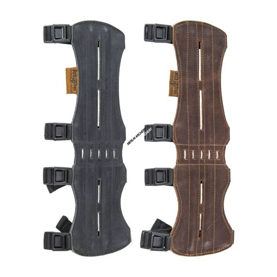 Buck Trail Double Pecan Leather Armguard