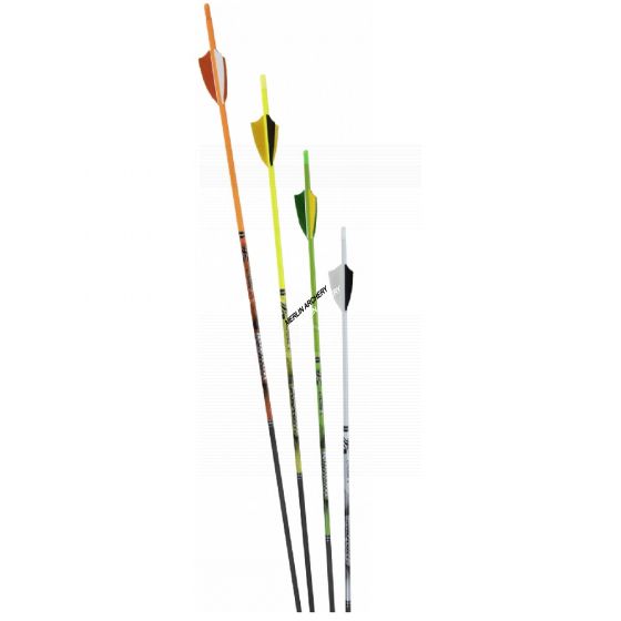 Cross-X Iridium Arrows - With Feathers