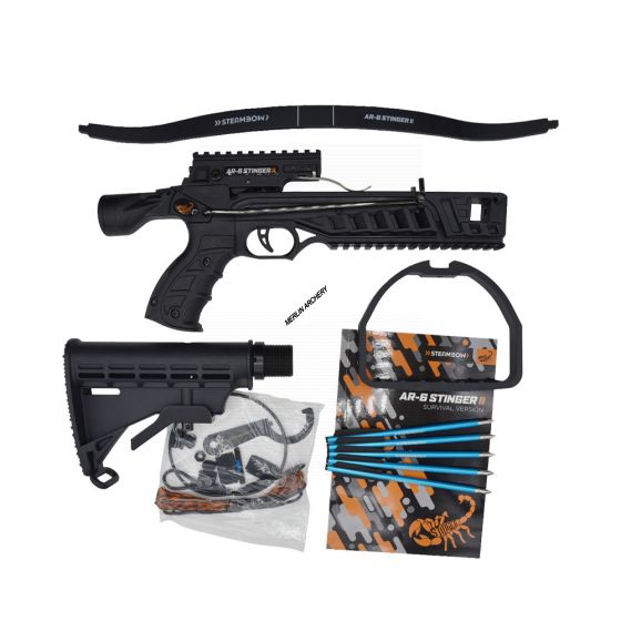 Steambow AR-6 Stinger 2 Survival Crossbow - Black