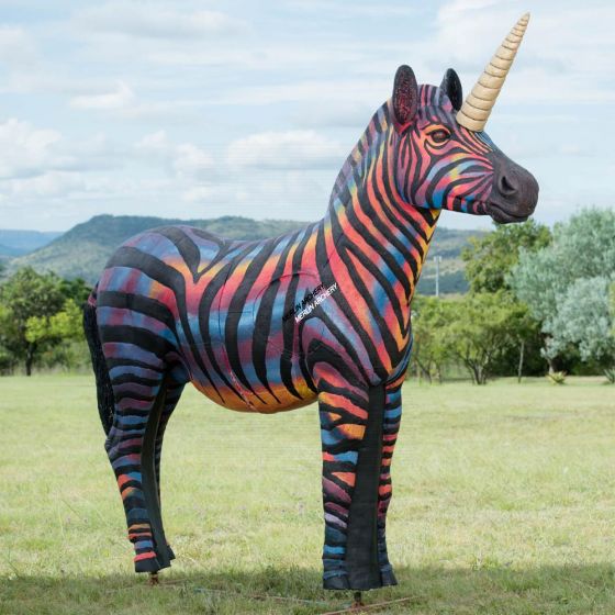 Wildcrete 3D Target - Zebra Unicorn