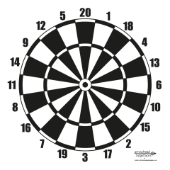 Arrowhead Dartboard Face 80cm