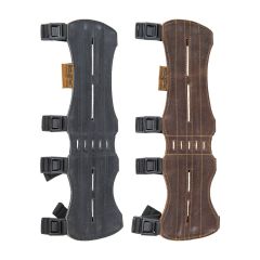Buck Trail Double Pecan Leather Armguard