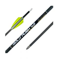 Merlin Gold Rush Carbon Arrows - 4.2 - With Vanes 